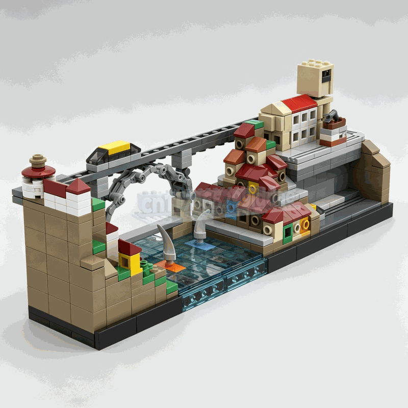 521-teiliges Porto Stadt Skyli – Lego Set Creator Bewertung und Preis